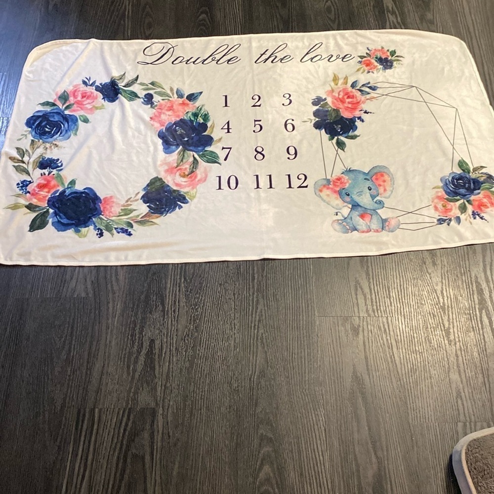 🍍TWIN MILESTONE BLANKET 🍍P-1